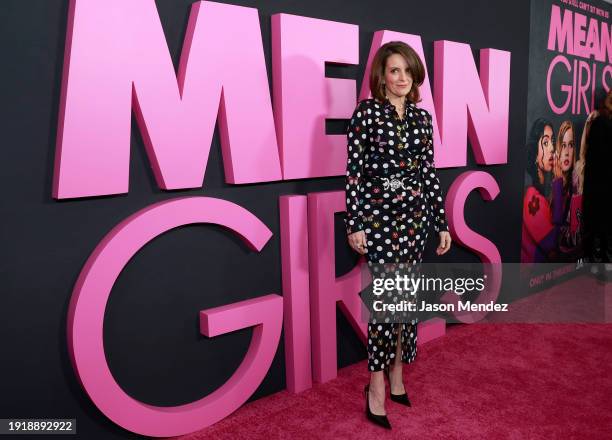 Tina Fey attends the Global Premiere of "Mean Girls" at the AMC Lincoln Square Theater on January 08 in New York, New York.