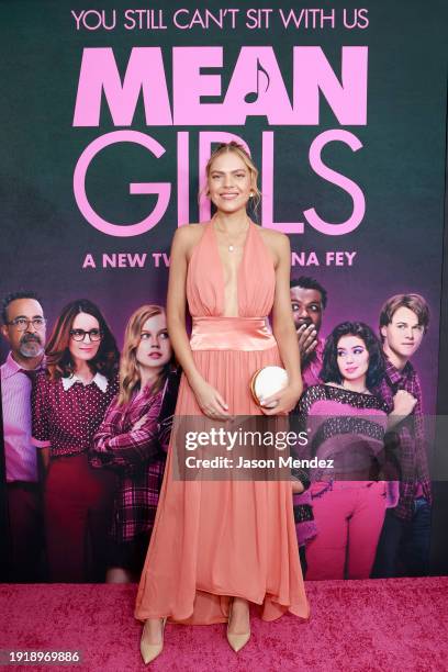 Millie Ford attends the Global Premiere of "Mean Girls" at the AMC Lincoln Square Theater on January 08 in New York, New York.