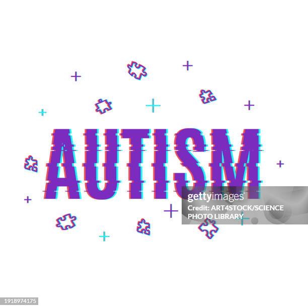 autism, conceptual illustration - calendar date stock illustrations