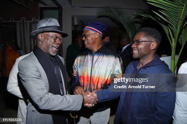 Glynn Turman, Samuel L. Jackson and David Oyelowo attend Threads celebration of Ava DuVernay's film ORIGIN and Black Awards Contenders at Sunset...