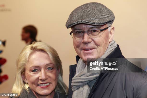 Franz Beckenbauer and ex-wife Sybille Beckenbauer seen at Hahnenkamm-Rennen - AUDI night - Dinner party - on January 23, 2015 in Austria, Kitzbuehel.