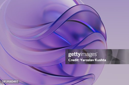 3D Dynamic Glass Violet Fabric Swirls.CGI Abstract Background - stock photo 3D Dynamic Glass Violet Fabric Swirls.CGI Abstract Background - stock photo