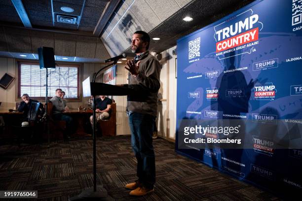 Donald Trump Jr., executive vice president of development and acquisitions for Trump Organization Inc., speaks to the Bull Moose Conservative Club at...