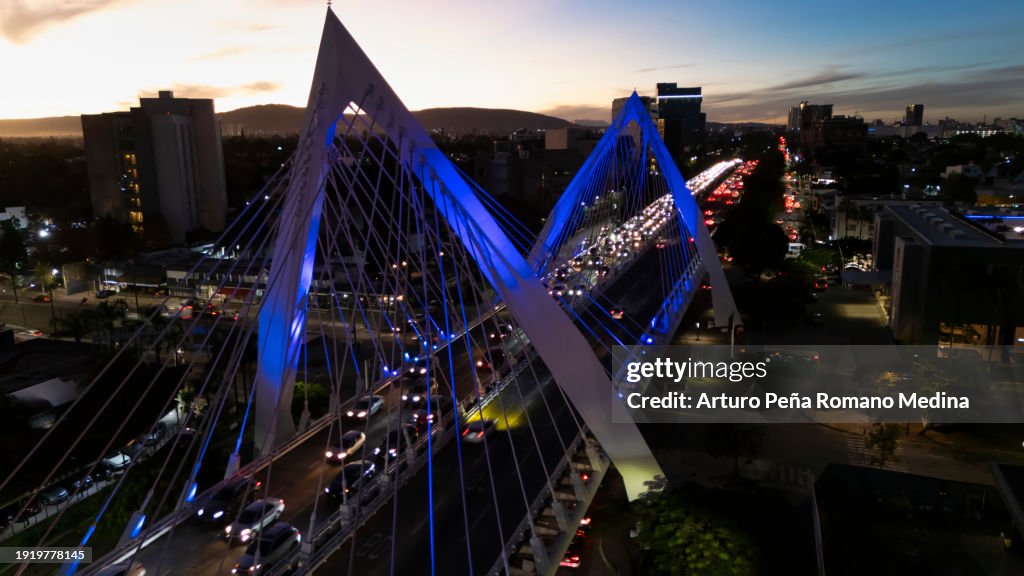 Matute Remus Bridge in Guadalajara City, Mexico