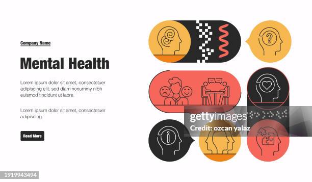 Helth Related Vector Mental Health Related Vector Banner Design Concept Global Multisphere ...