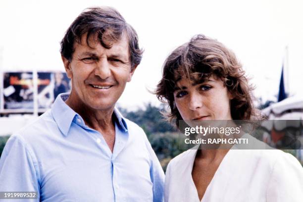 Photo taken on May 1981 during the Cannes Film Festival, southern France, showing German actor Heinz Bennent and his daughter Ann Bennent. Bennent...