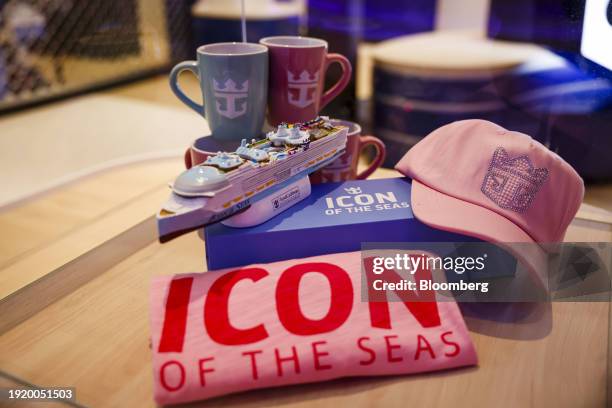 Icon of the Seas souvenirs onboard the Royal Caribbean Icon of the Seas cruise ship at PortMiami in Miami, Florida, US, on Thursday, Jan. 11, 2024....