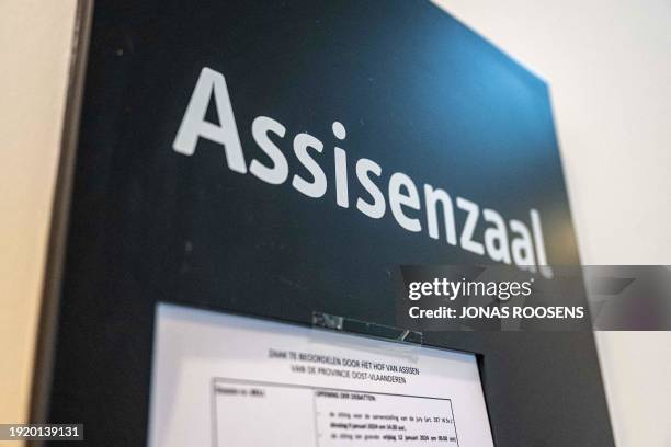 Illustration picture shows the 'Assisenzaal' in the building of the Court of East-Flanders in Gent on Friday 12 January 2024. BELGA PHOTO JONAS...