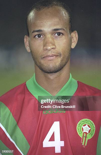 Portrait of Abdellatif Trindou of Morocco before the World Cup qualifying match against Gabon at the Complexe Sportif Mohamme in Casablanca, Morocco....
