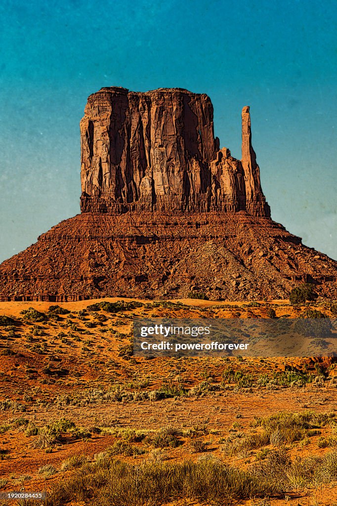 West Mitten Butte in Monument Valley, Arizona, USA