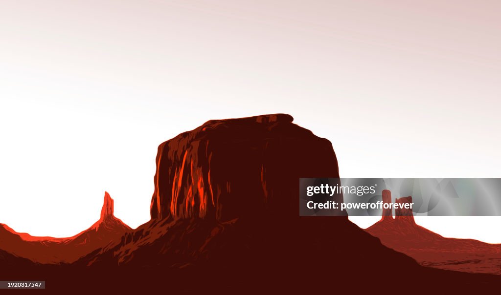 Merrick Butte in Monument Valley, Arizona, USA