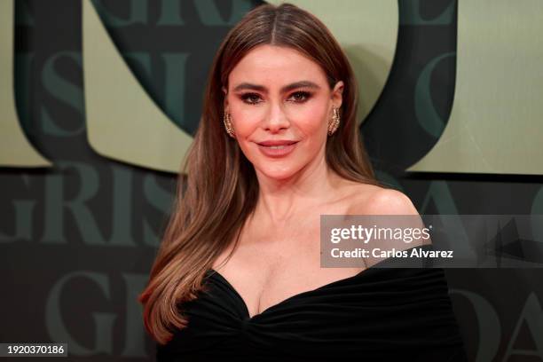 Sofía Vergara attends the 'Griselda' premiere at Callao Cinema on January 09, 2024 in Madrid, Spain.