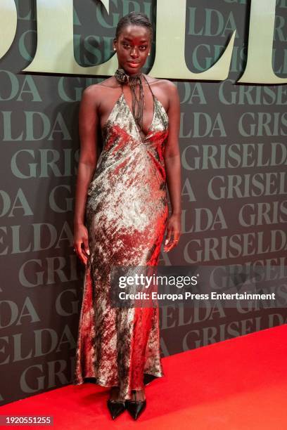 Oriana Correia during the premiere of "Griselda", the new Netflix miniseries, on January 9 in Madrid, Spain.