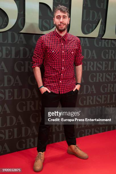 Ibai Vegan during the premiere of "Griselda", the new Netflix miniseries, on January 9 in Madrid, Spain.