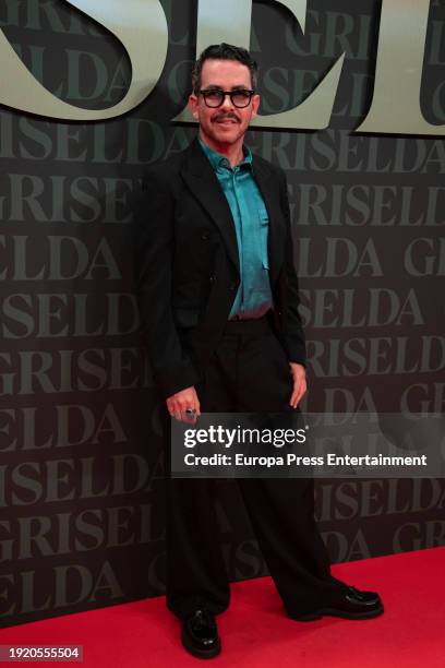 Manolo Caro during the premiere of "Griselda", the new Netflix miniseries, on January 9 in Madrid, Spain.