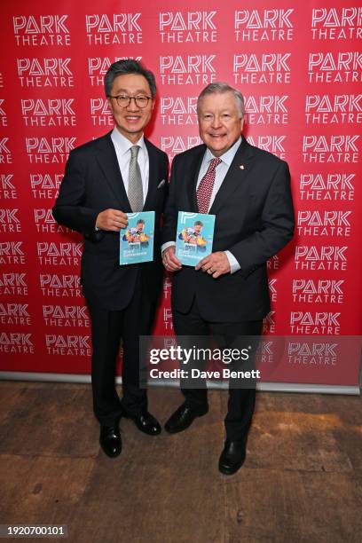 Yoon Yeocheol, Korean Ambassador to the United Kingdom, and Ralph Goodale, High Commissioner for Canada in the United Kingdom, attend the press night...