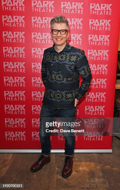 Gareth Malone attends the press night performance of "Kim's Convenience" at Park Theatre on January 12, 2024 in London, England.