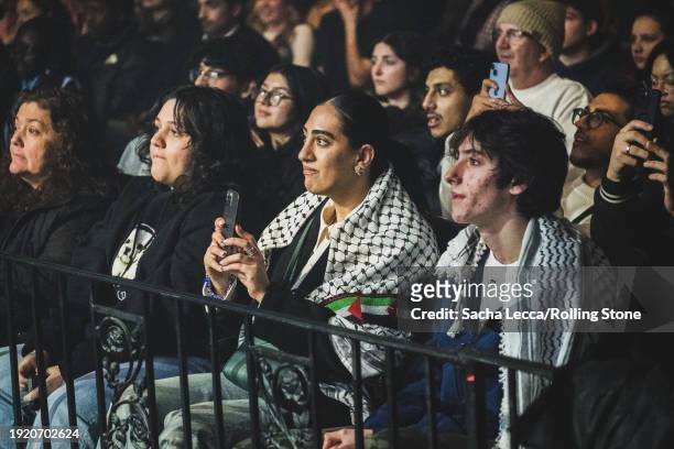 Atmosphere at the Artists for Aid: Gaza & Sudan Benefit Concert held at Newark Symphony Hall on January 4, 2023 in Newark, New Jersey.