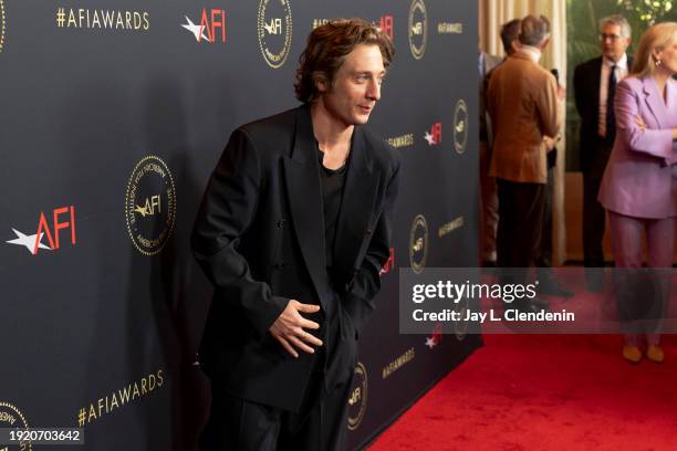 Los Angeles, CA Jeremy Allen White from "The Bear," mingled during the 2023 American Film Institute Awards, at Four Seasons Hotel , in Los Angeles,...