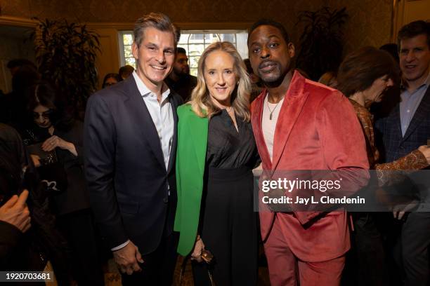Los Angeles, CA Jennifer Salke, Head of Amazon Studios, and Actor Stirling K. Brown from "American Fiction," mingled during the 2023 American Film...