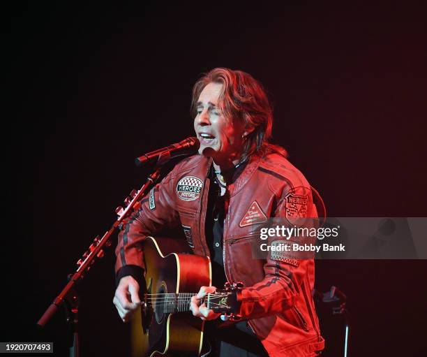 Rick Springfield performs with Richard Marx: An Acoustic Evening Together at St. George Theatre on January 12, 2024 in New York City.