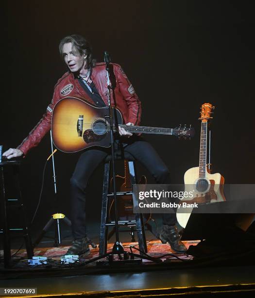 Rick Springfield performs with Richard Marx: An Acoustic Evening Together at St. George Theatre on January 12, 2024 in New York City.