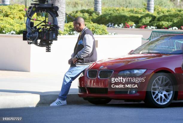 Eddie Murphy is seen on the set of "Beverly Hills Cop: Axel Foley" on January 10, 2024 in Beverly Hills, California.