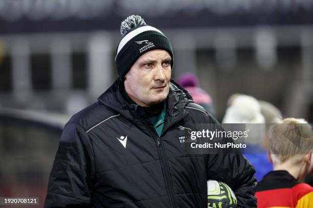 Falcons head coach Alex Codling is pictured before the European Rugby Challenge Cup match between Newcastle Falcons and Benetton Rugby at Kingston...