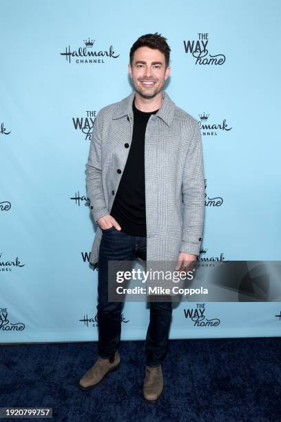 Jonathan Bennett attends Hallmark Channel’s premiere event at The Whitby Hotel in New York City celebrating Season 2 of its original primetime series...