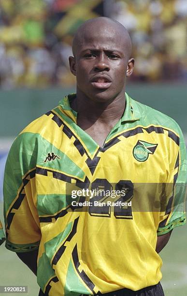 Portrait of Paul Hall of Jamaica before the World Cup Qualifier against Mexico at Kingston in Jamaica. \ Mandatory Credit: Ben Radford /Allsport