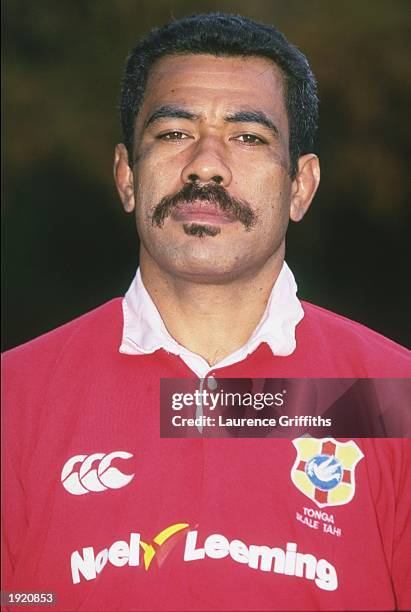 Portrait of Klili Faletau of the Tonga Rugby Union team at Twickenham in London. \ Mandatory Credit: Laurence Griffiths /Allsport