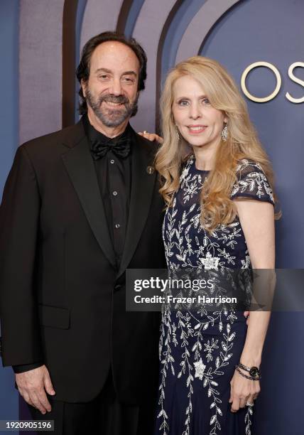 Stephen Rivkin and guest attend the Academy Of Motion Picture Arts & Sciences' 14th Annual Governors Awards at The Ray Dolby Ballroom on January 09,...