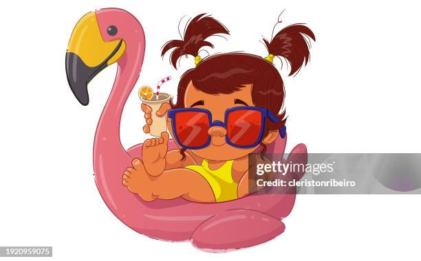 enjoying vacation - boia stock-grafiken, -clipart, -cartoons und -symbole