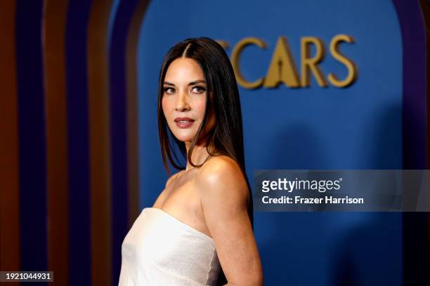 Olivia Munn attends the Academy Of Motion Picture Arts & Sciences' 14th Annual Governors Awards at The Ray Dolby Ballroom on January 09, 2024 in...