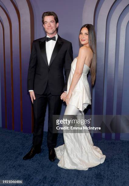 John Mulaney and Olivia Munn attend the Academy Of Motion Picture Arts & Sciences' 14th Annual Governors Awards at The Ray Dolby Ballroom on January...