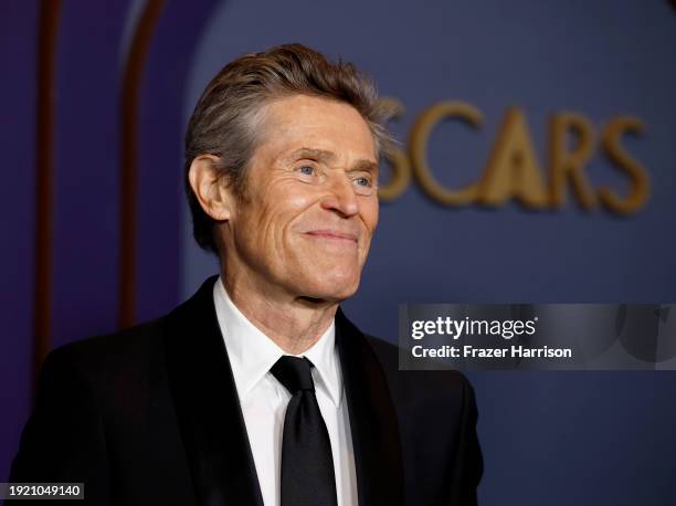 Willem Dafoe attends the Academy Of Motion Picture Arts & Sciences' 14th Annual Governors Awards at The Ray Dolby Ballroom on January 09, 2024 in...