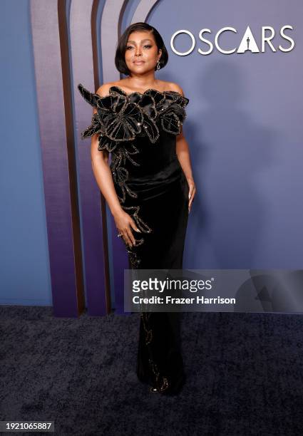 Taraji P. Henson attends the Academy Of Motion Picture Arts & Sciences' 14th Annual Governors Awards at The Ray Dolby Ballroom on January 09, 2024 in...