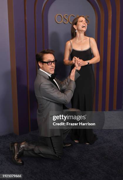 Robert Downey Jr. And Susan Downey attend the Academy Of Motion Picture Arts & Sciences' 14th Annual Governors Awards at The Ray Dolby Ballroom on...