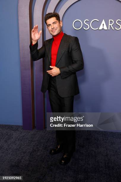 Zac Efron attends the Academy Of Motion Picture Arts & Sciences' 14th Annual Governors Awards at The Ray Dolby Ballroom on January 09, 2024 in...