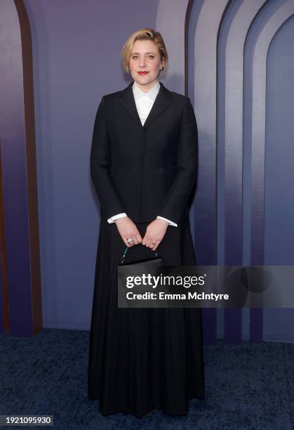 Greta Gerwig attends the Academy Of Motion Picture Arts & Sciences' 14th Annual Governors Awards at The Ray Dolby Ballroom on January 09, 2024 in...