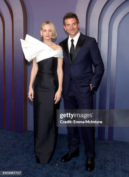 Carey Mulligan and Bradley Cooper attend the Academy Of Motion Picture Arts & Sciences' 14th Annual Governors Awards at The Ray Dolby Ballroom on...