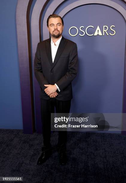 Leonardo DiCaprio attends the Academy Of Motion Picture Arts & Sciences' 14th Annual Governors Awards at The Ray Dolby Ballroom on January 09, 2024...