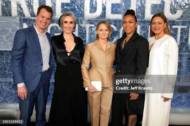 Casey Bloys, Issa López, Jodie Foster, Kali Reis, and Francesca Orsi attend "True Detective: Night Country" Premiere Event at Paramount Pictures...