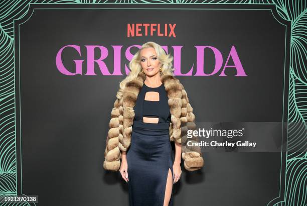 Erika Jayne attends Netflix's "GRISELDA" Los Angeles special screening at Netflix Tudum Theater on January 09, 2024 in Los Angeles, California.
