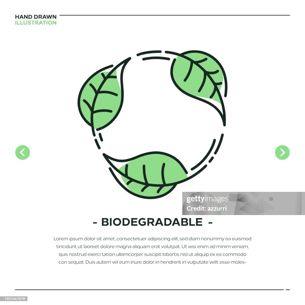 Biodegradable Concept Illustration High-Res Vector Graphic - Getty Images