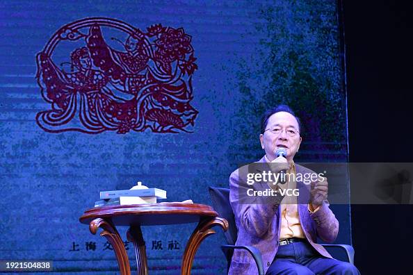 Chinese composer Chen Gang delivers a speech on October 23, 2019 in