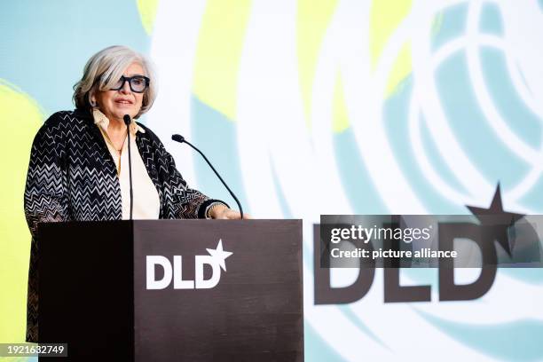 January 2024, Bavaria, Munich: Steffi Czerny, DLD founder, speaks at the Digital Life Design innovation conference. DLD is a conference on internet...