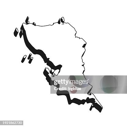 Samar Map Vector Samar Map With Black Outline And Shadow On White Background High-Res ...