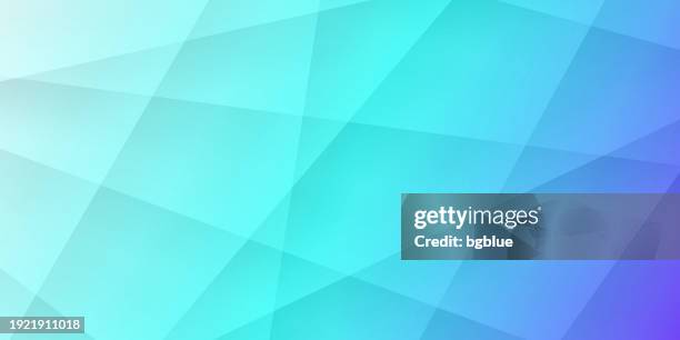 abstract geometric background - polygonal mosaic with blue gradient - turquoise texture stock illustrations
