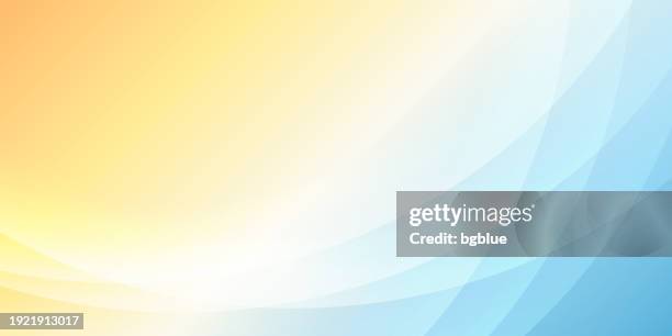 orangefarbener abstrakter hintergrund mit kurven - trendiges geometrisches design - oranger hintergrund stock-grafiken, -clipart, -cartoons und -symbole